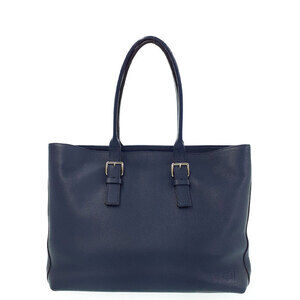 Louis Vuitton Cabas Voyage NV Tote Bag Taurillon Leather Navy Blue Shoulder